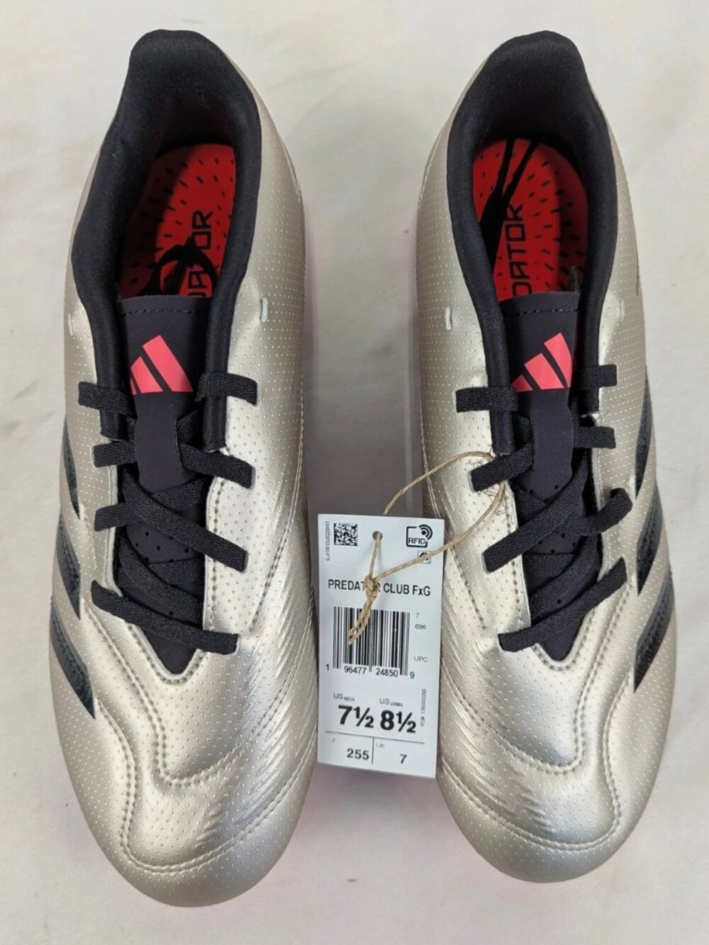 Adidas Predator Club FxG Soccer Shoes Unisex Men Women Classic Cleats Sports